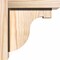 Ekena Millwork Del Monte Smooth Corbel w/Backplate, Douglas Fir, 5 1/2"W x 8"D x 8"H COR06X08X08DEL01SDF - alternate 3